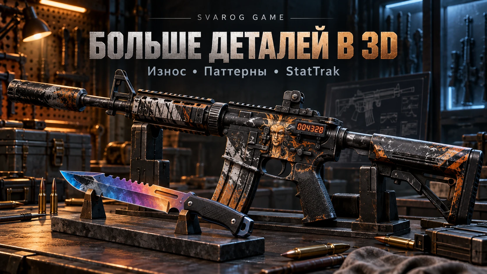 Больше деталей в 3D: износ, паттерны и StatTrak